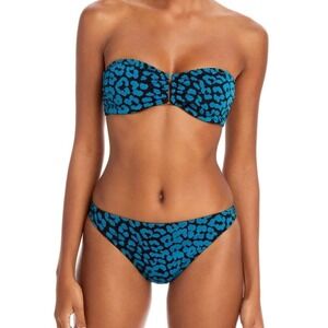 Solid & Striped The Tati Leopard Print Bikini Top & Bottom NWT